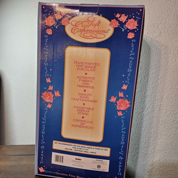 Soft Expressions 18" Hand Painted Fine Bisque Porcelain Doll  New-see info - Picture 3 of 5